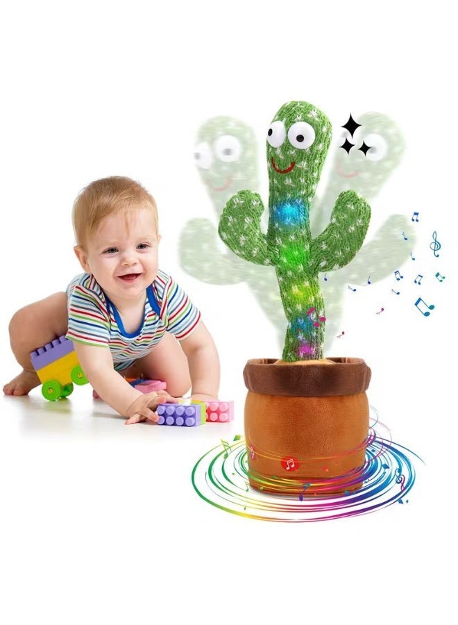 لعبة الصبارة الراقصة، لعبة ناطقة للأطفال من الأولاد والبنات، لعبة تكرر ما تقوله، لعبة محاكاة تغني 120 أغنية ومسجل صوتي لمدة 15 ثانية من كروبر - Image 4